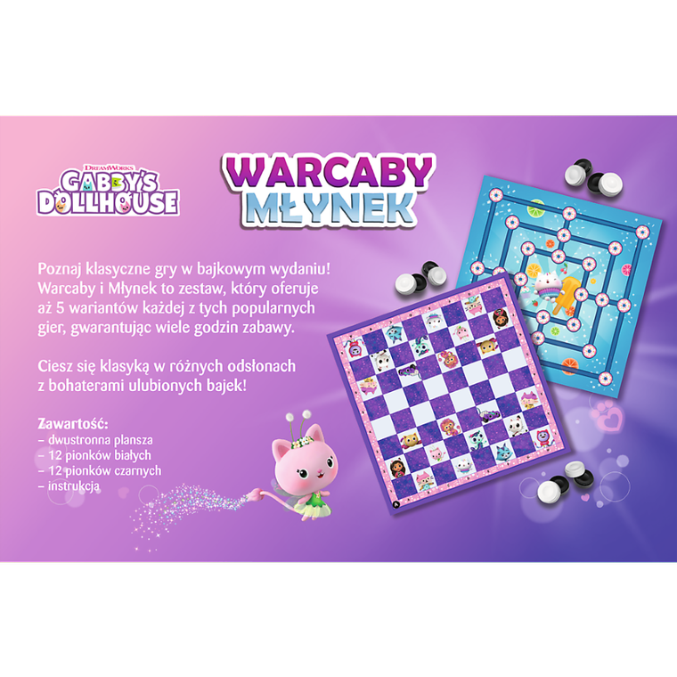 Trefl, Koci Domek Gabi, Warcaby i Młynek, gry familijne