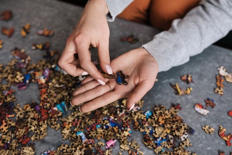 Trefl, Kolorowe koktajle, puzzle drewniane, 500+1 elementów