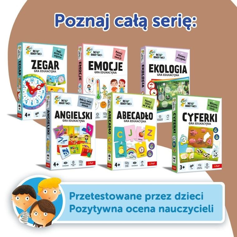 Trefl, Mały Odkrywca, Rodzina Treflików, Sylaby, gra edukacyjna