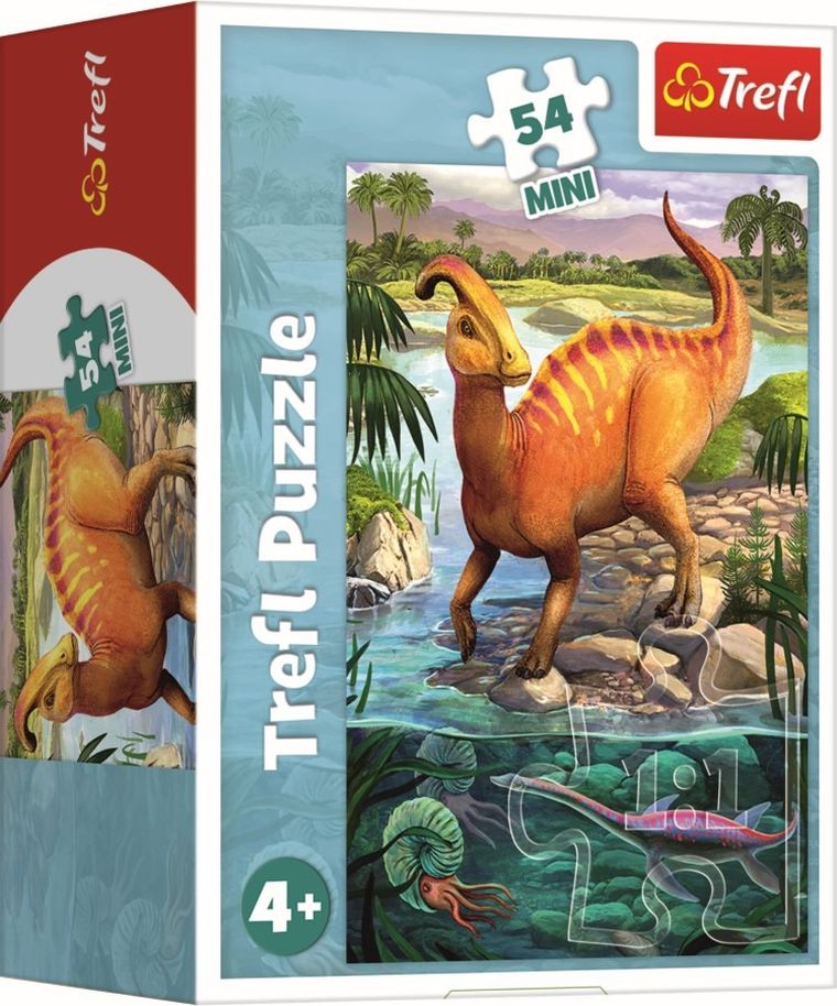 Trefl, Niesamowite dinozaury, puzzle mini, 54 elementy, 1 szt.