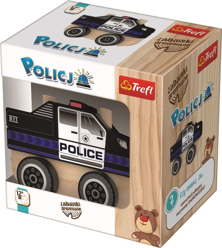 Trefl, Policja, zabawka drewniana