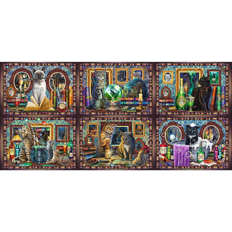 Trefl, Prime UFT, Lisa Parker, Whiskered Wonders, puzzle z plakatem, 9000 elementów