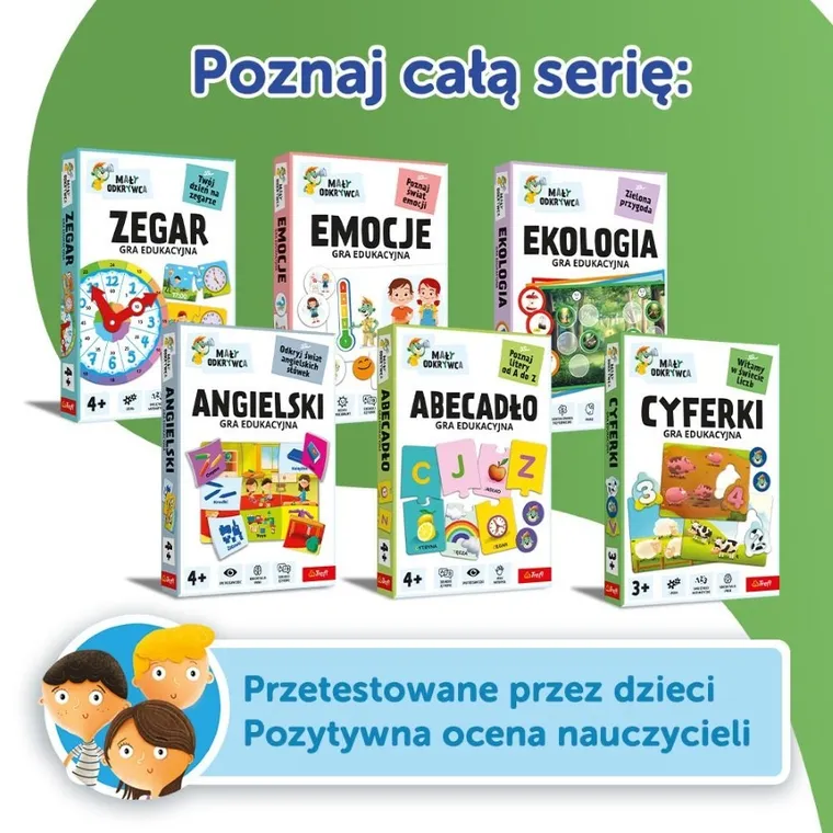 Trefl, Rodzina Treflików, Mały Odkrywca, Cyferki, gra edukacyjna