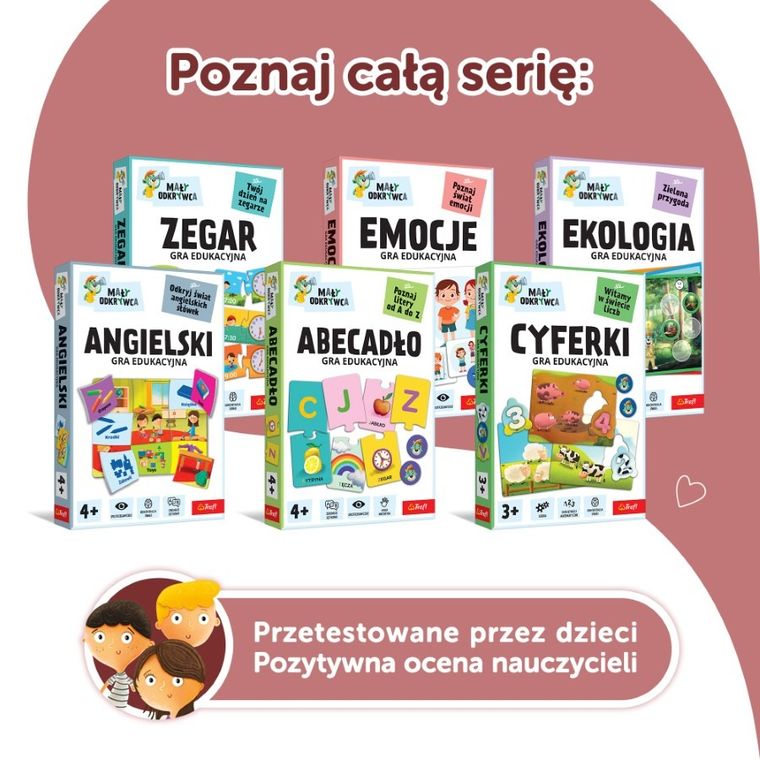 Trefl, Rodzina Treflików, Mały Odkrywca, Emocje, gra edukacyjna