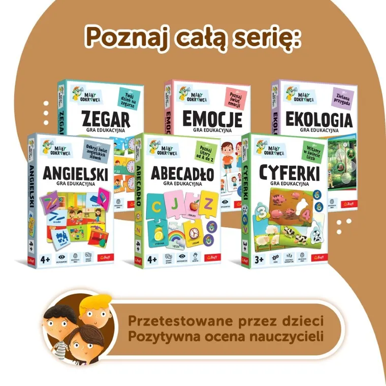 Trefl, Rodzina Treflików, Mały Odkrywca, Ortografia, gra edukacyjna