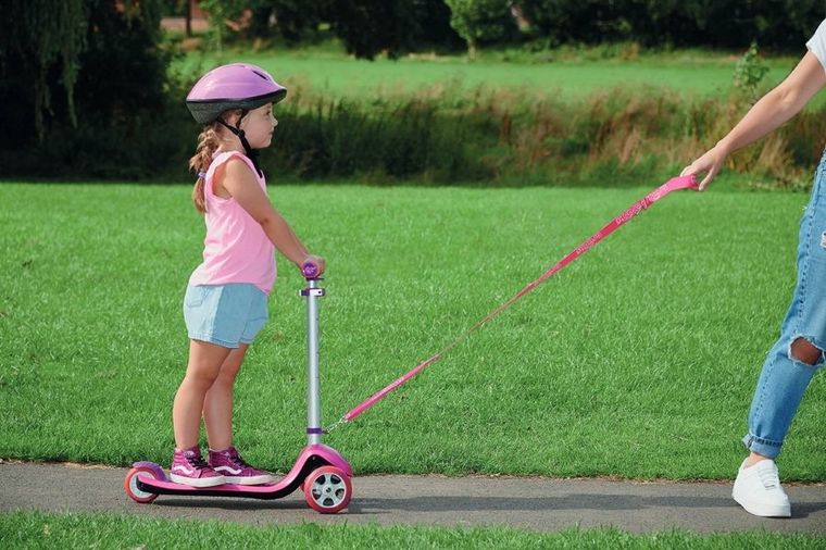 Trunki, składana hulajnoga, różowa, duża