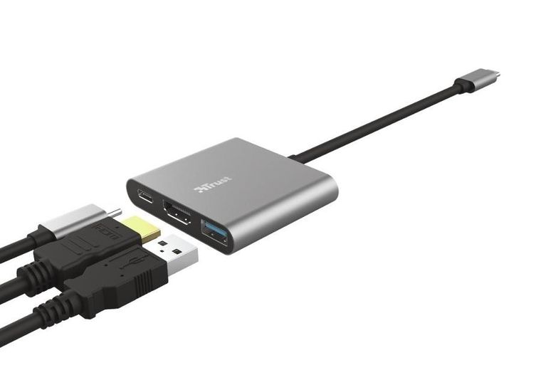 Trust, Dalyx, adapter, USB-C, 3w1