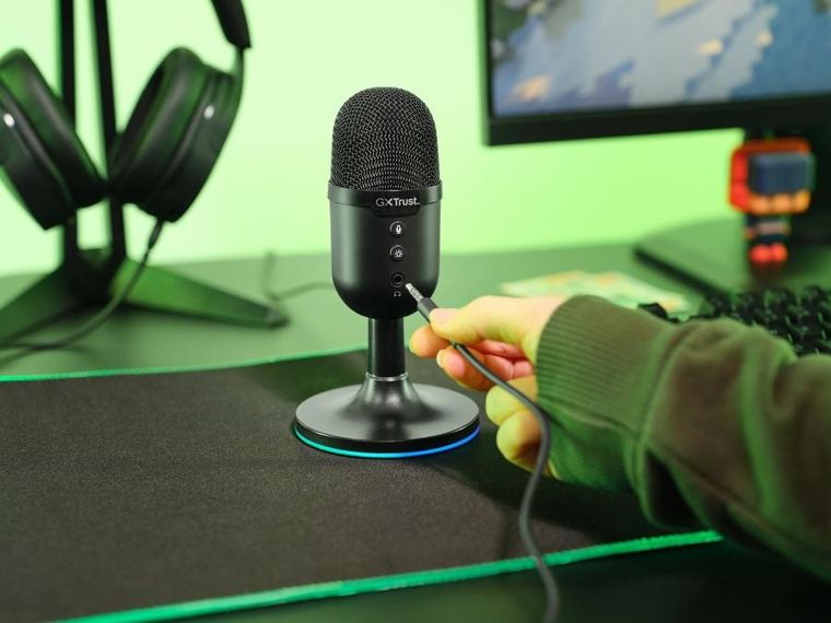 Trust, GXT234 Yunix, mikrofon, czarny