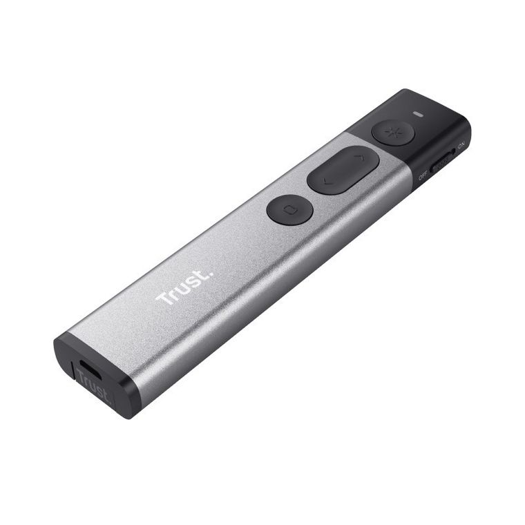 Trust, Kazun, prezenter laserowy, bezprzewodowy, szary