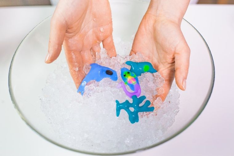 Tuban, Tubi Jelly, 6 kolorów, małe akwarium, zestaw kreatywny, dinozaury