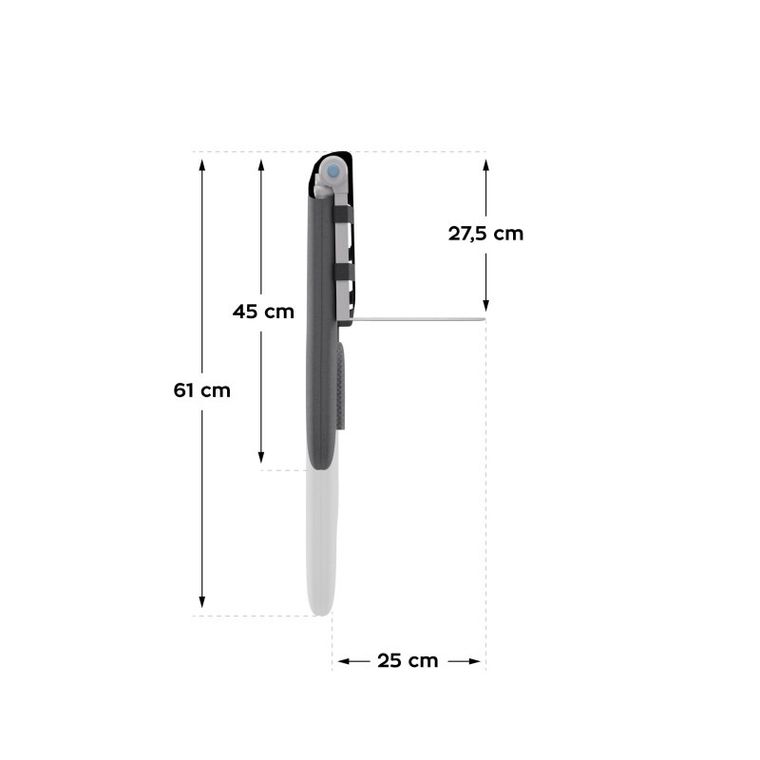 Tulano, Cover 25, barierka ochronna na łóżko, grey, 150 cm