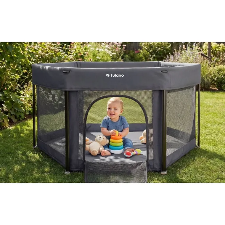 Tulano, Cozy 30, kojec dziecięcy, graphite