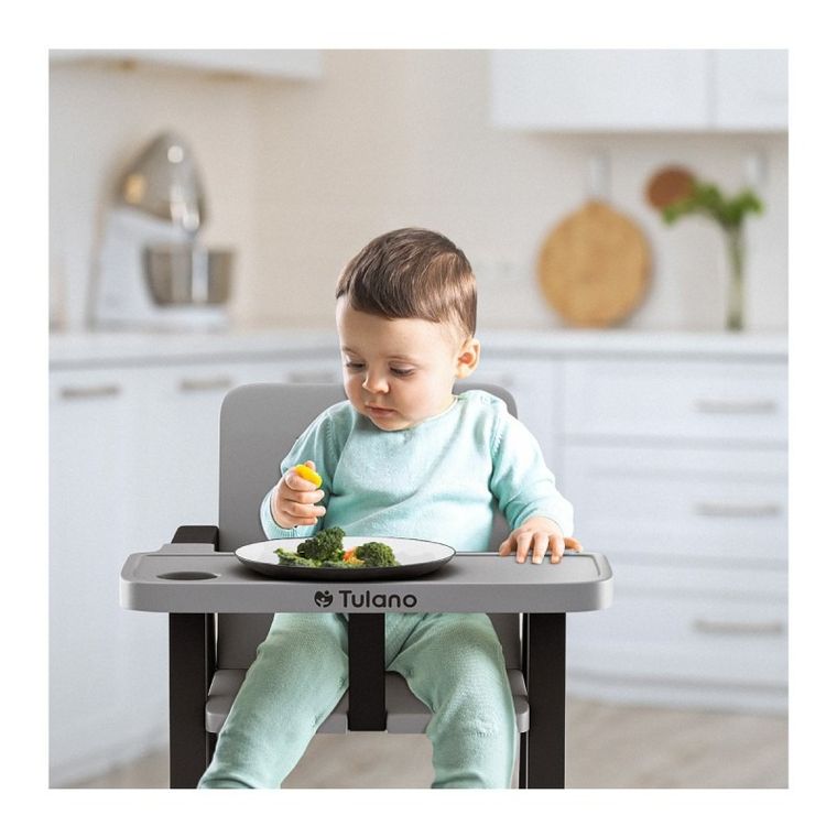 Tulano, Morsel 25, krzesełko do karmienia, grey-black