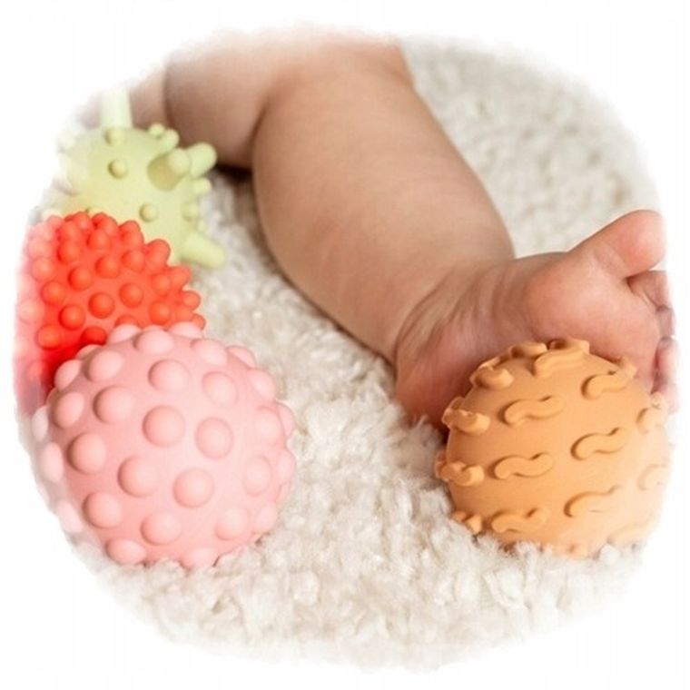 Tullo, Sensorki, piłeczki sensoryczne, 8 szt.