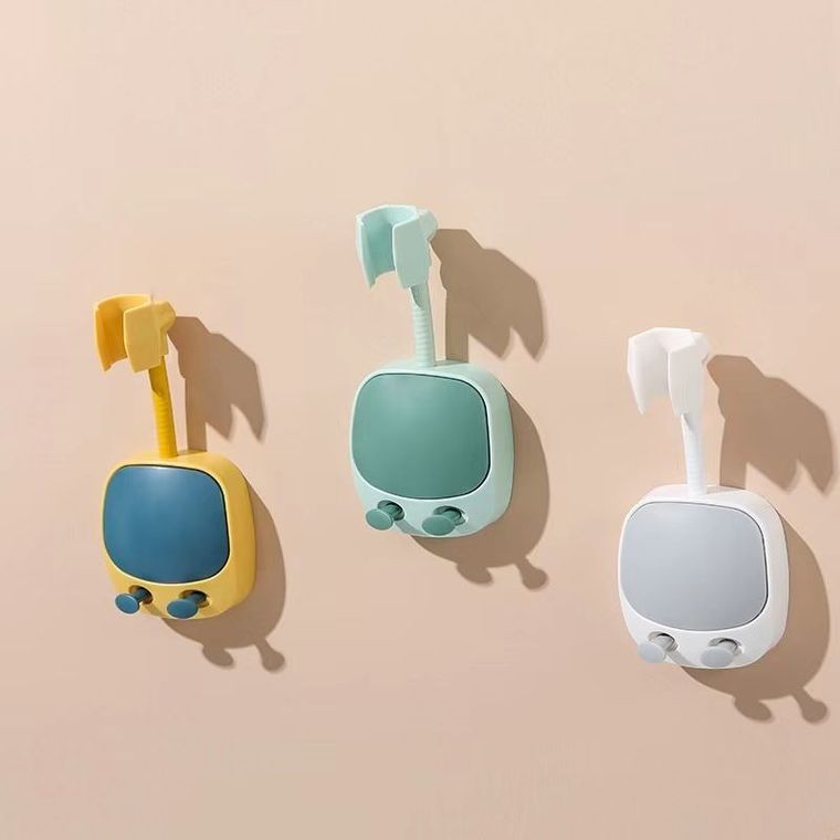 Uchwyt prysznicowy, żółto-granatowy