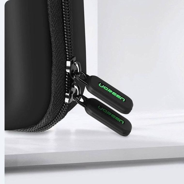 Ugreen, etui na dysk twardy HDD i akcesoria, czarny, 16,5-9,5-4,5 cm