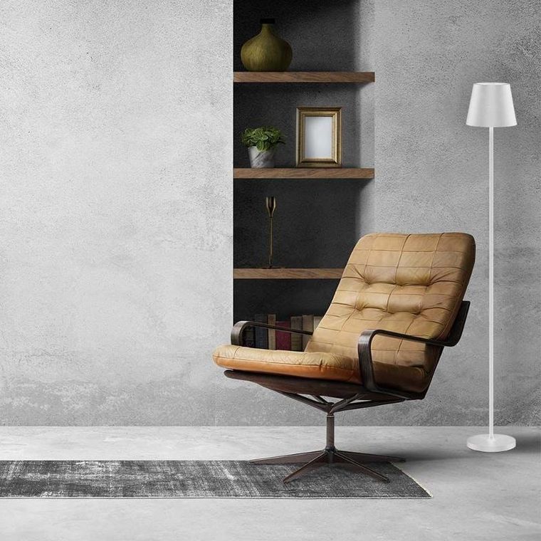 V-tac, lampa podłogowa LED, biała, ładowalna, 3000K, 4W