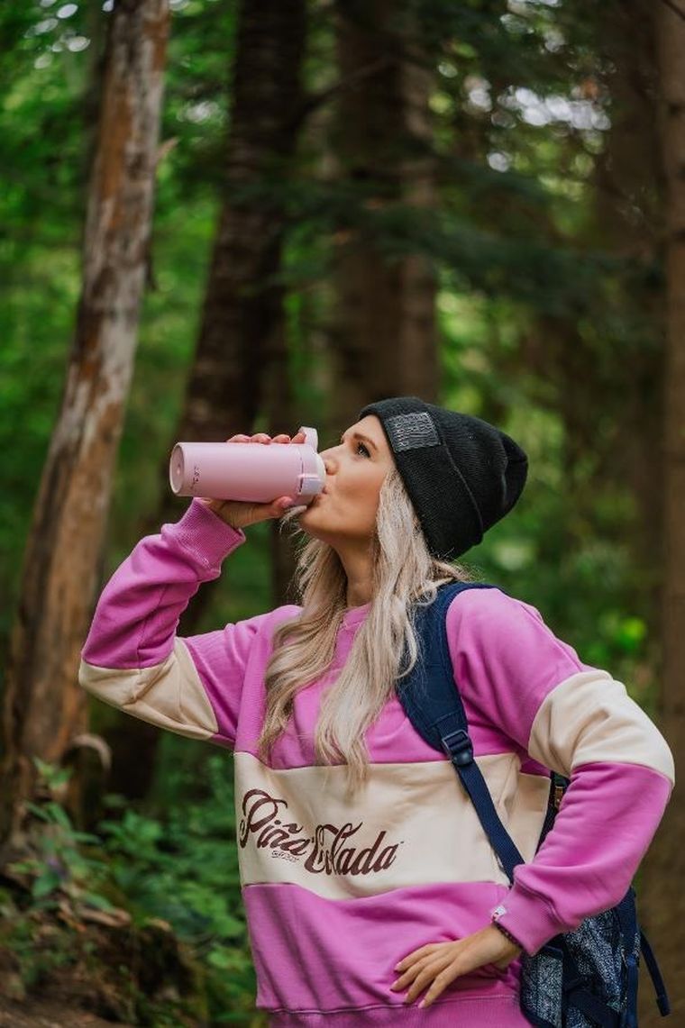 Vialli Design, Fuori, kubek termiczny, różowy, 400 ml