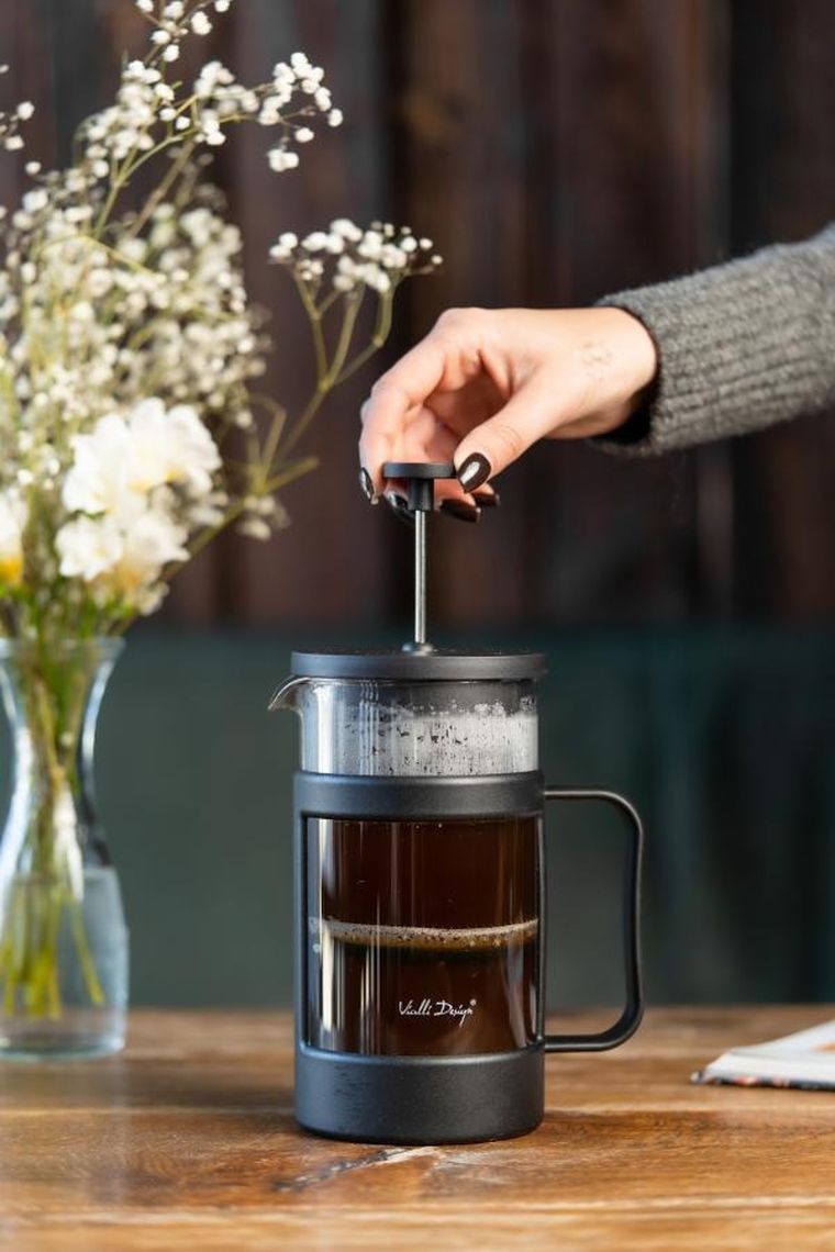 Vialli Design, Senso, zaparzacz do kawy i herbaty, czarny, 1000 ml
