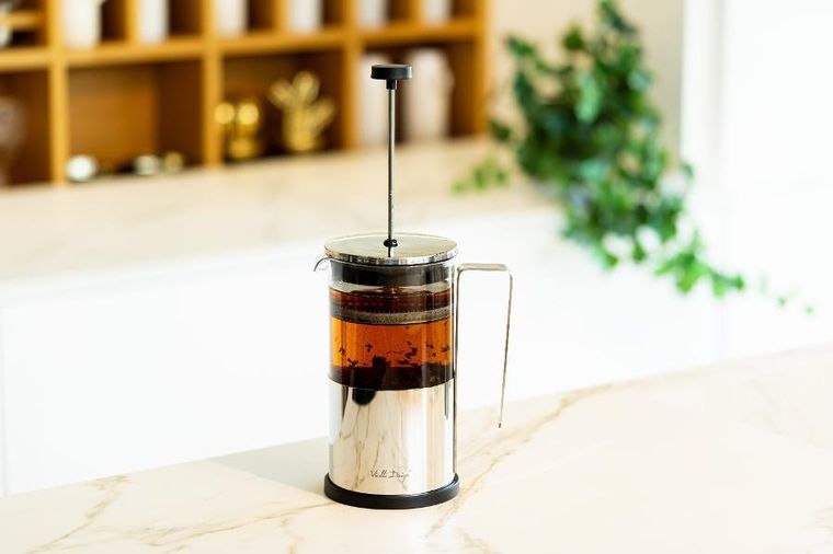 Vialli Design, zaparzacz do kawy i herbaty, 1000 ml, Diamante srebrny