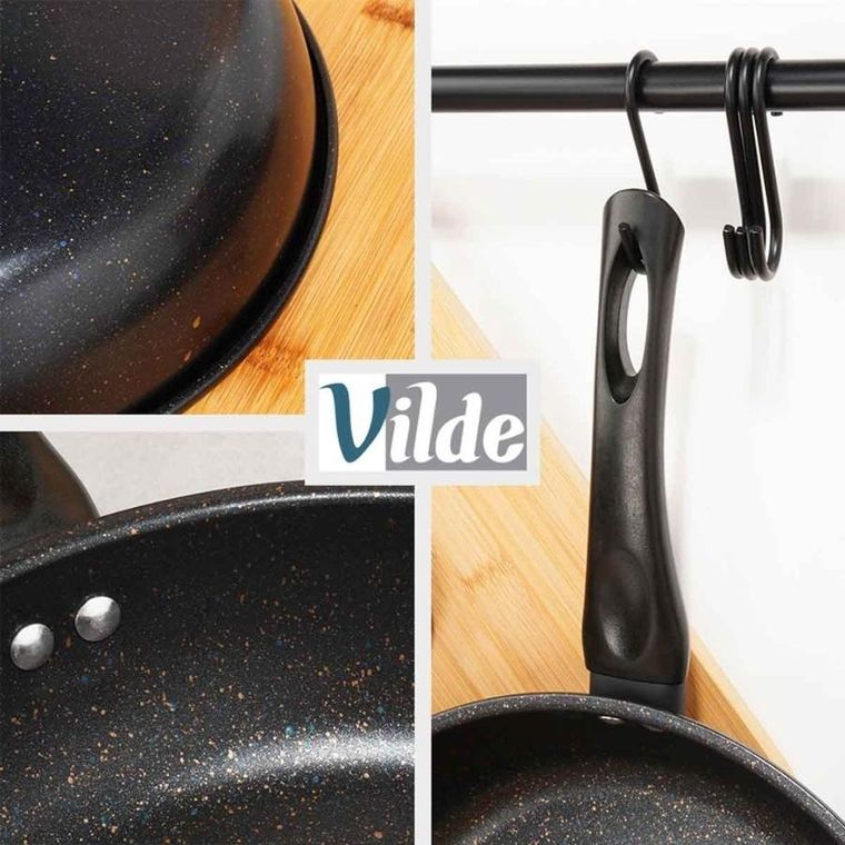 Vilde, Basic Line, patelnia granitowa głęboka, 3l, 28 cm