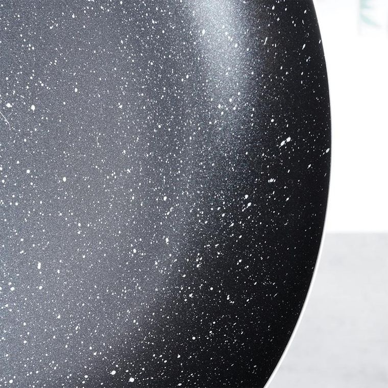 Vilde, Black Line, zestaw patelni granitowy, 20/24/28 cm, 3 szt.