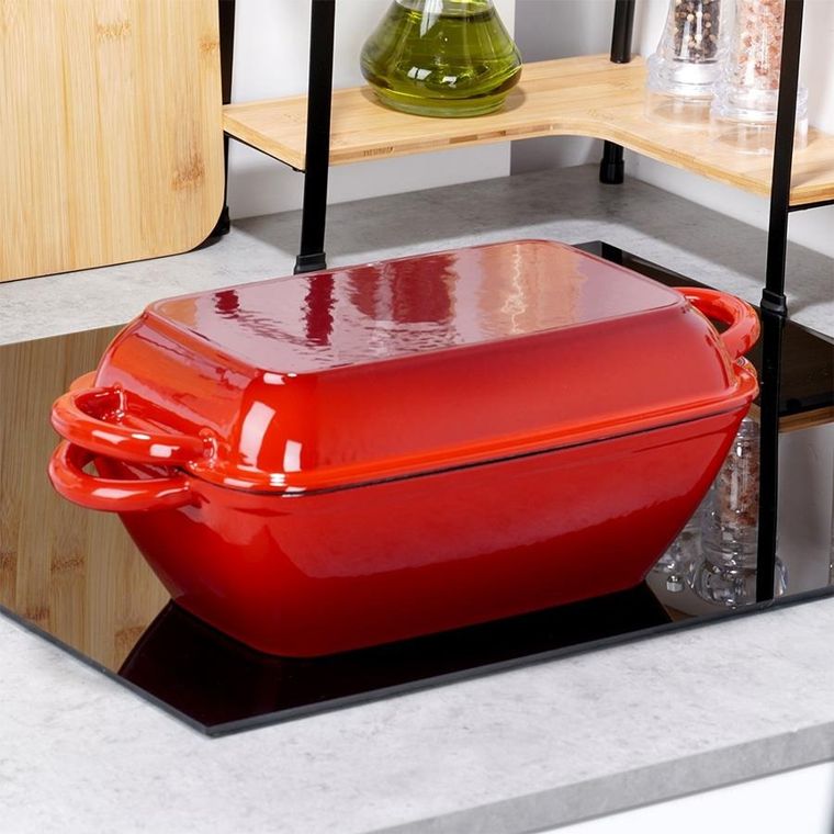 Vilde, Cast Enamel, brytfanna żeliwna emaliowana z pokrywką 2w1, 3,5l