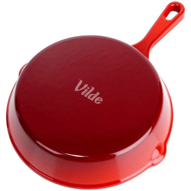 Vilde, Cast Enamel, patelnia żeliwna emaliowana z silikonową nakładką, 20 cm
