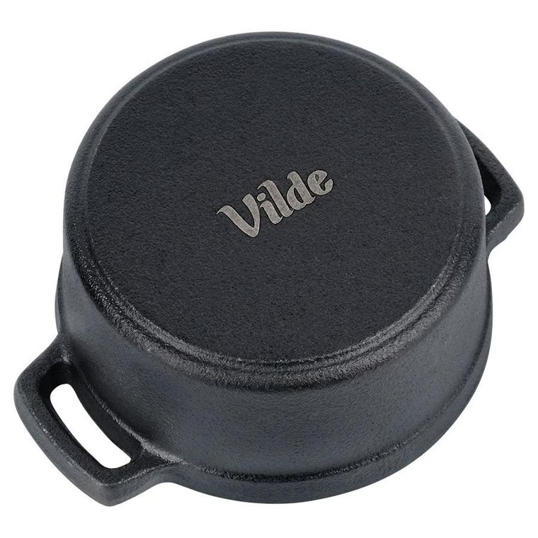 Vilde, Cast Line, garnek do serwowania z pokrywką żeliwny, 10 cm, 250 ml