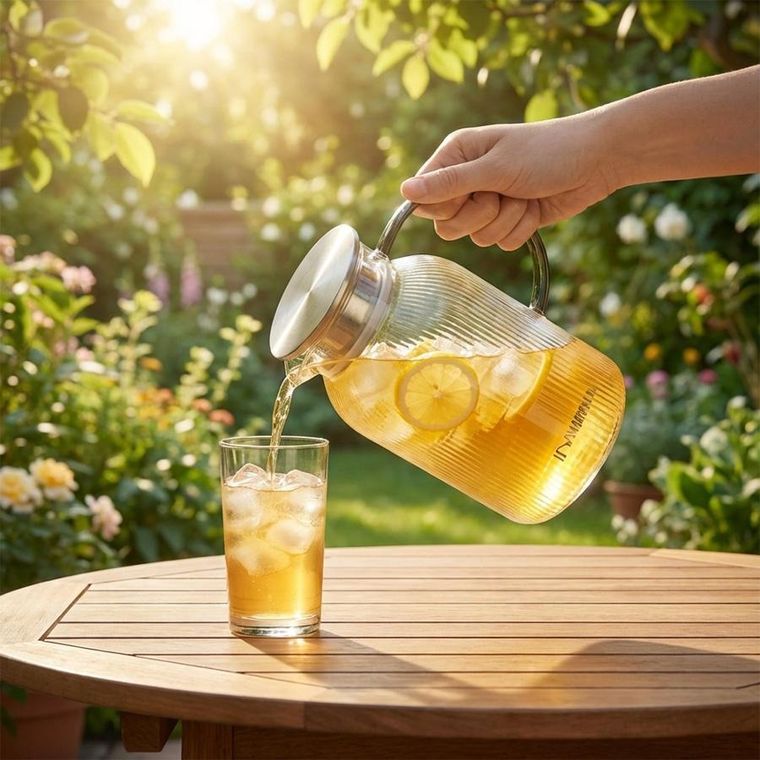 Vilde, dzbanek z pokrywką, szklany, 1,5l