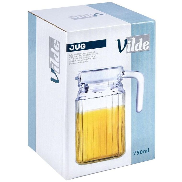 Vilde, dzbanek z pokrywką, szklany, 650 ml
