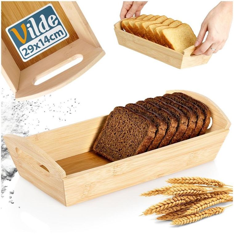 Vilde, koszyk na pieczywo, bambusowy, 29-14-7,5 cm