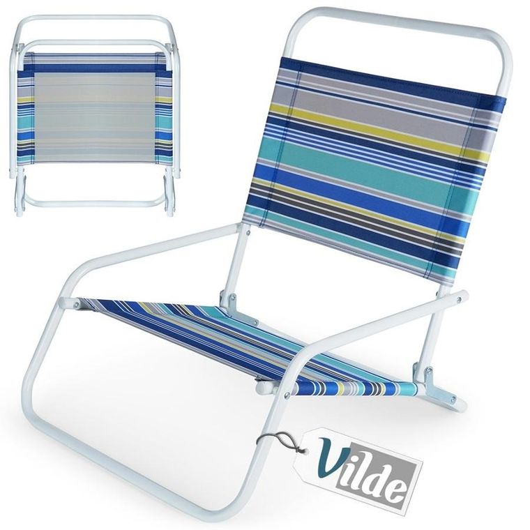 Vilde, krzesło plażowe, składane