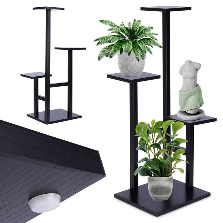 Vilde, kwietnik metalowy 4-poziomowy, 84 cm