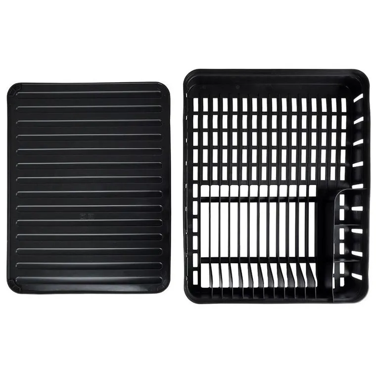 Vilde, Loft, ociekacz do naczyń, czarny, 39,8-31-12 cm