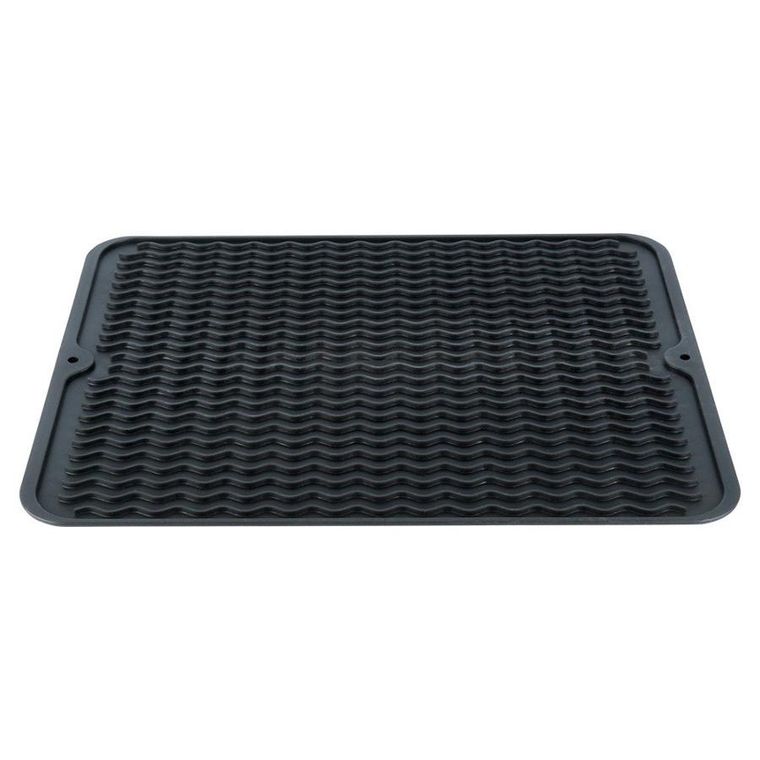 Vilde, mata do suszenia naczyń silikonowa, czarna, 40-30 cm