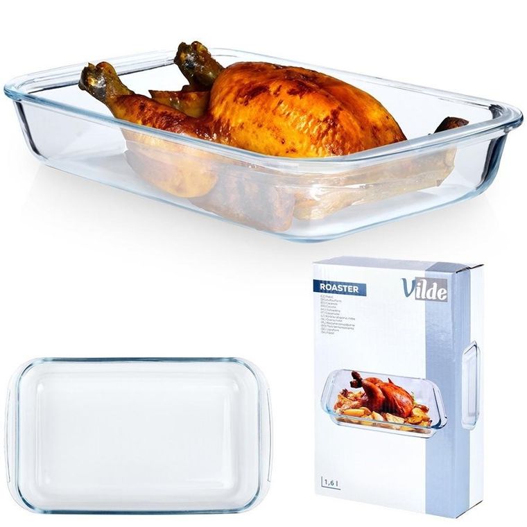 Vilde, naczynie żaroodporne szklane, 29.5-17.5-5 cm, 1,6 l