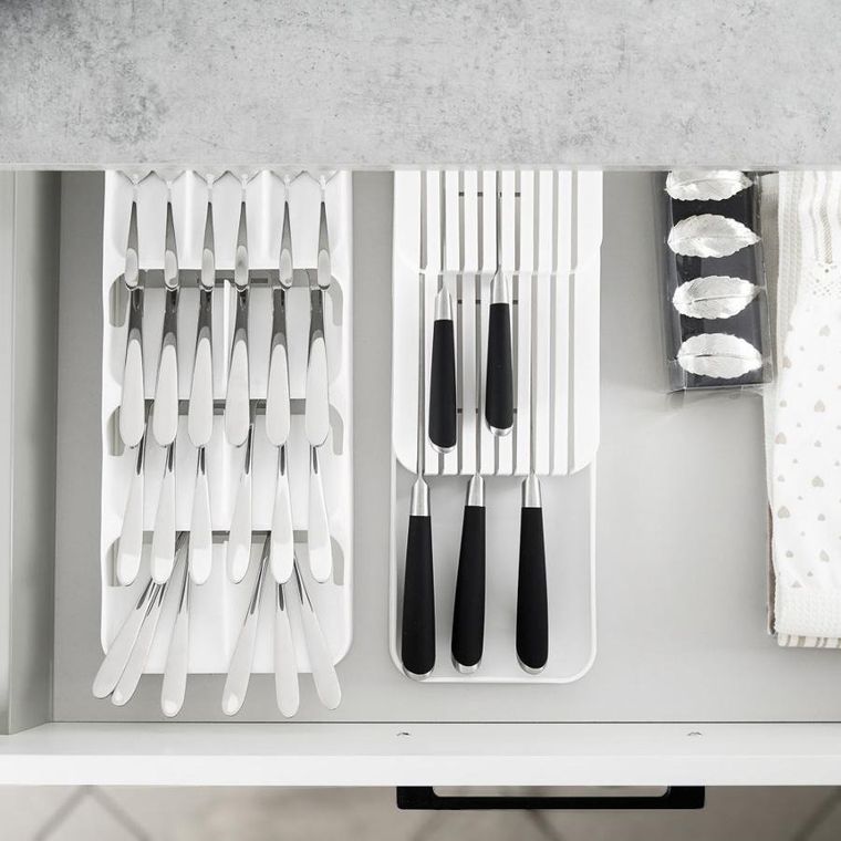 Vilde, organizer do szuflady, biały, 39-17-5.5 cm