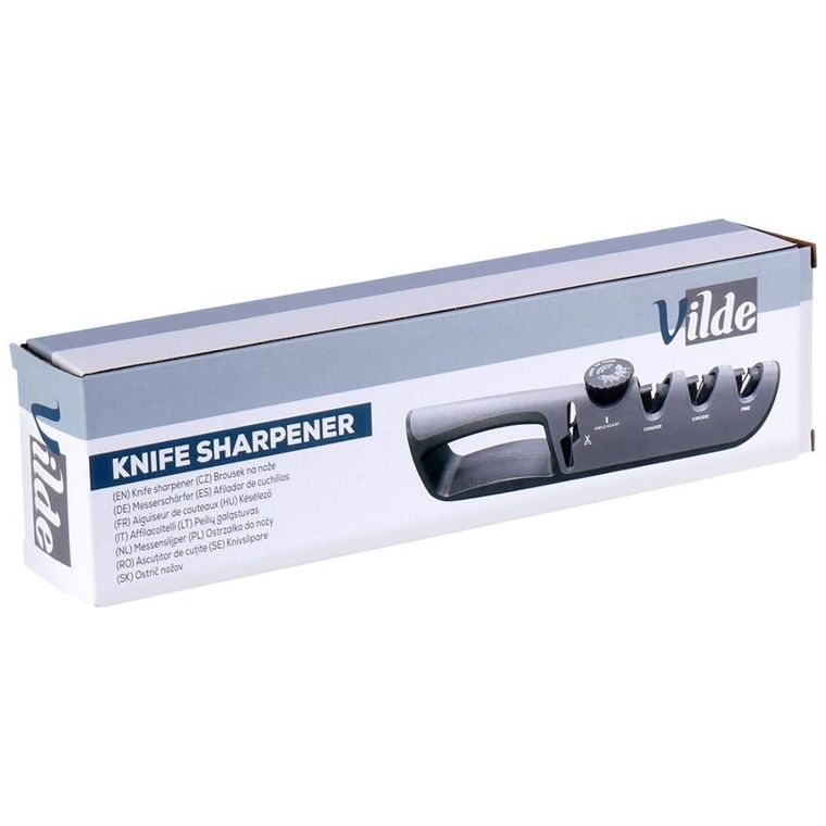 Vilde, ostrzałka do noży z regulacją kąta, czterofazowa