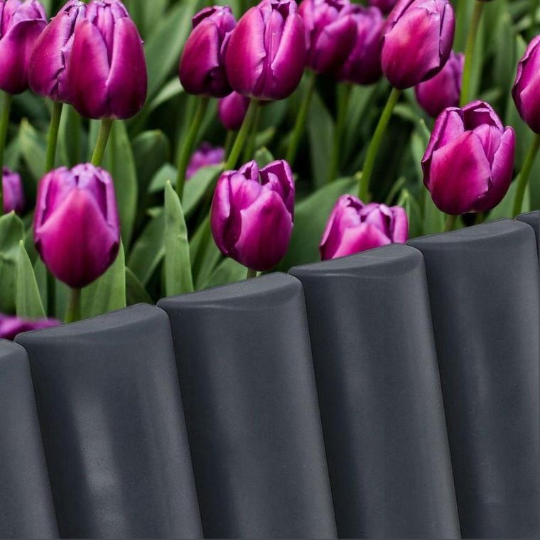 Vilde, palisada ogrodowa, grafitowa, 25 cm