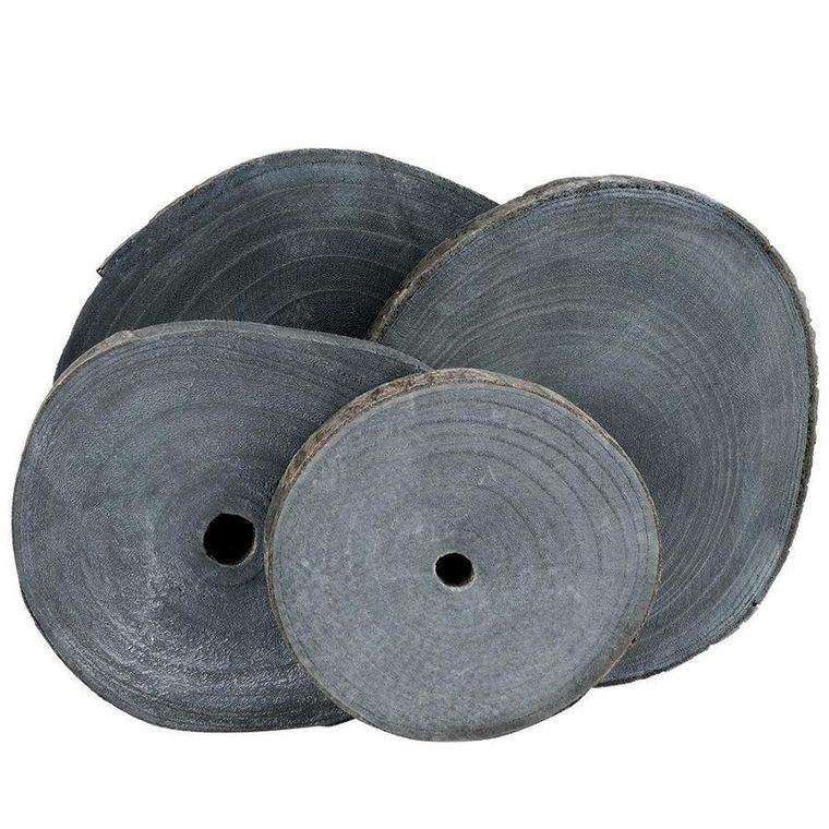 Vilde, plaster drewna z korą, podstawka pod kubek, szary, 4 szt.