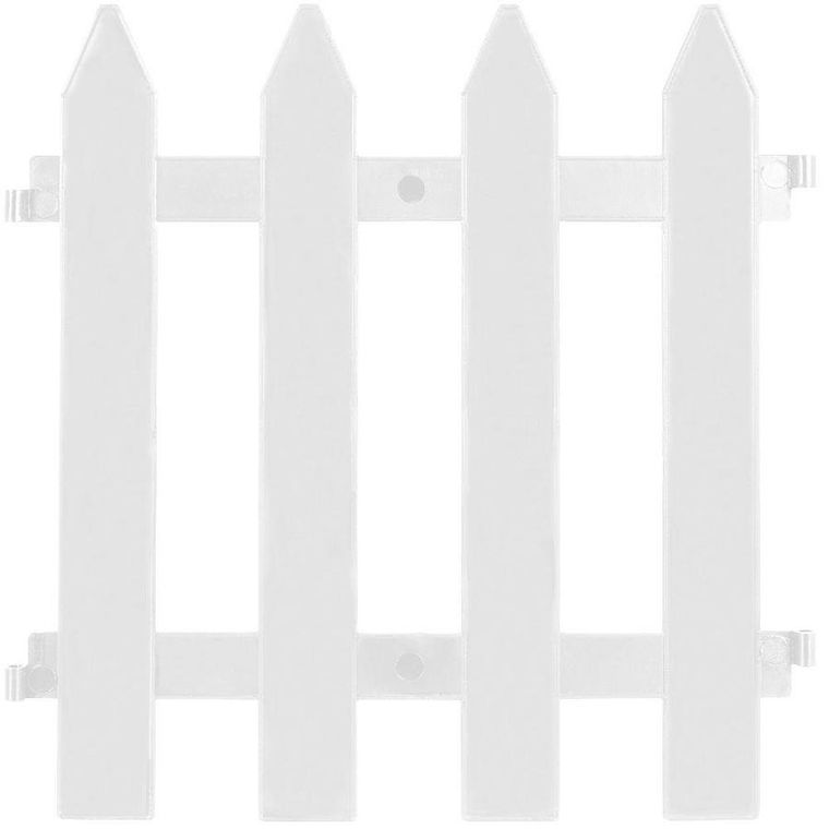 Vilde, płotek ogrodowy biały 30-30 cm 10 szt.