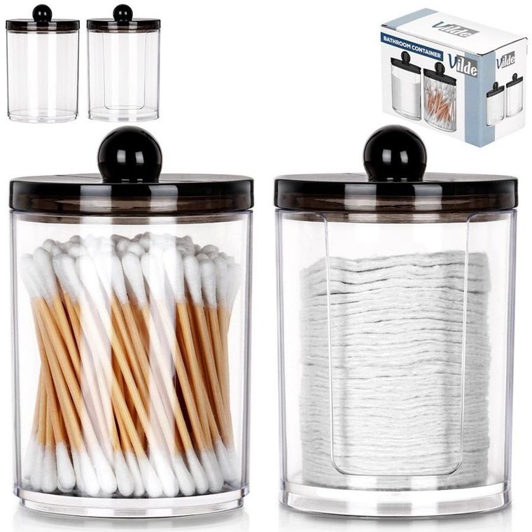 Vilde, pojemnik na patyczki i płatki kosmetyczne, 2 szt.