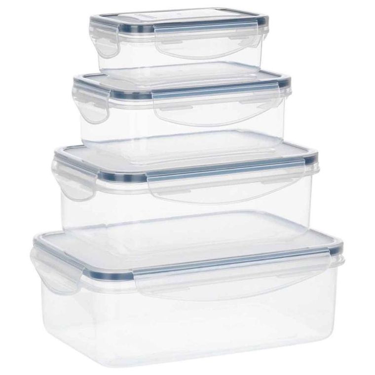 Vilde, pojemniki na żywność z pokrywką i uszczelką, 4 szt.