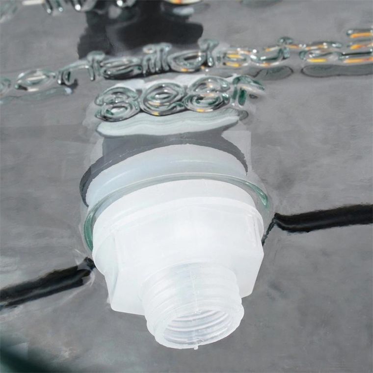 Vilde, słój szklany do napojów z kranikiem i stojakiem, 5,5l