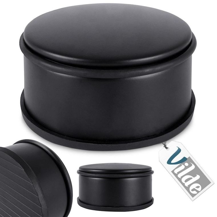 Vilde, stoper do drzwi metalowy, czarny, 11,5 cm