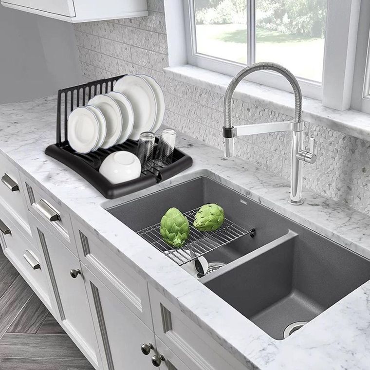 Vilde, suszarka na naczyń, czarna, 45-39-26 cm