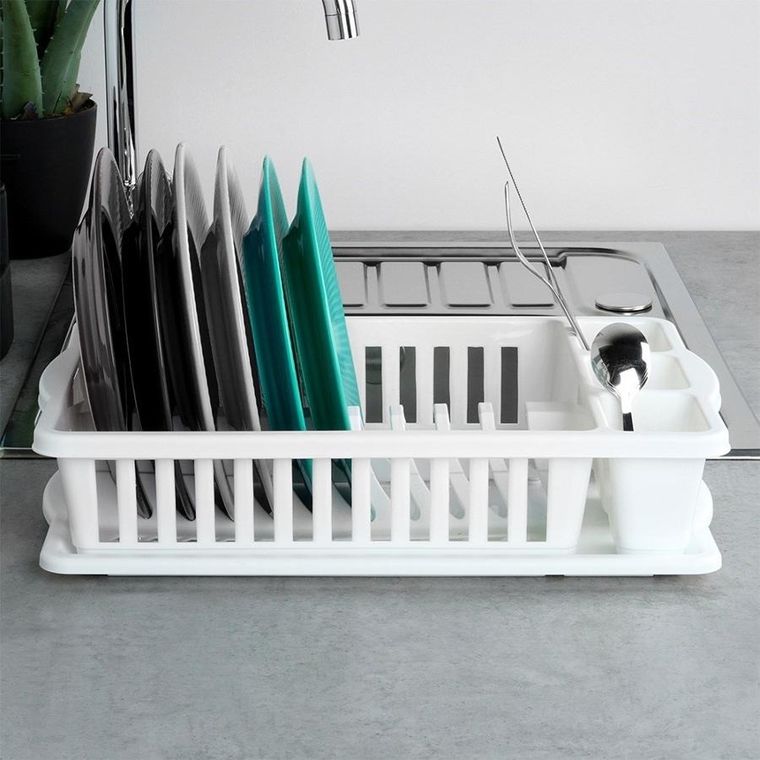 Vilde, suszarka na naczynia, biała, 39,5-26-8,5 cm