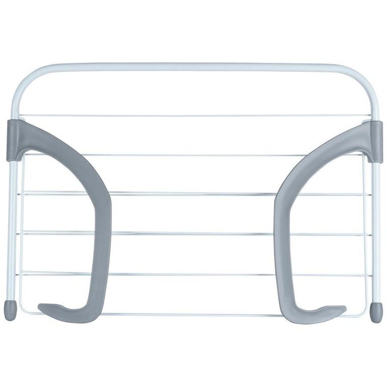 Vilde, suszarka na pranie na kaloryfer metalowa, biała rozkładana, 55-50.5 cm