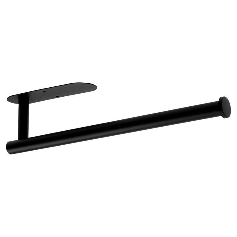 Vilde, wieszak na ręcznik papierowy, stalowy, czarny